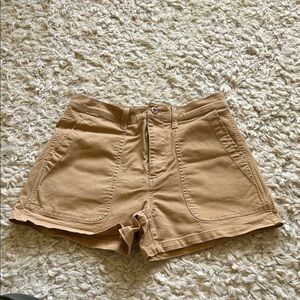 Women’s Tan High Rise Utility Shorts